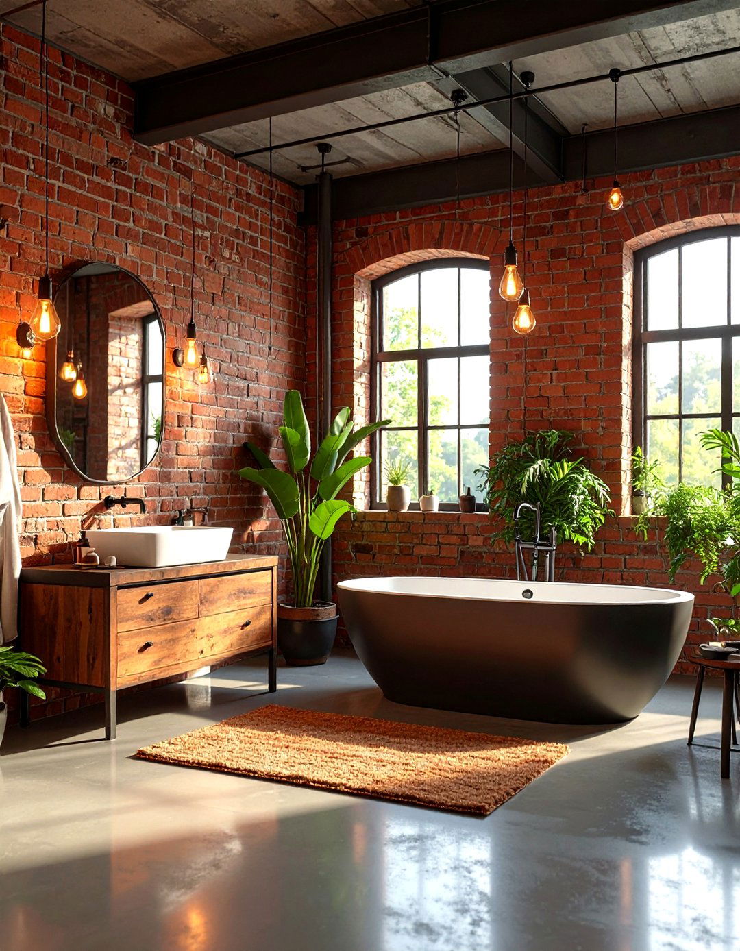Industrial Chic with Exposed Elements - 24 Restaurant Bathroom Ideas