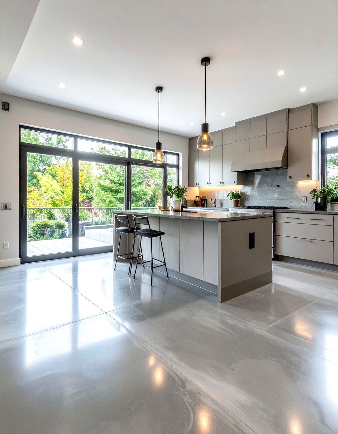 Industrial Concrete Flooring Aesthetics - 24 Kitchen Flooring Ideas