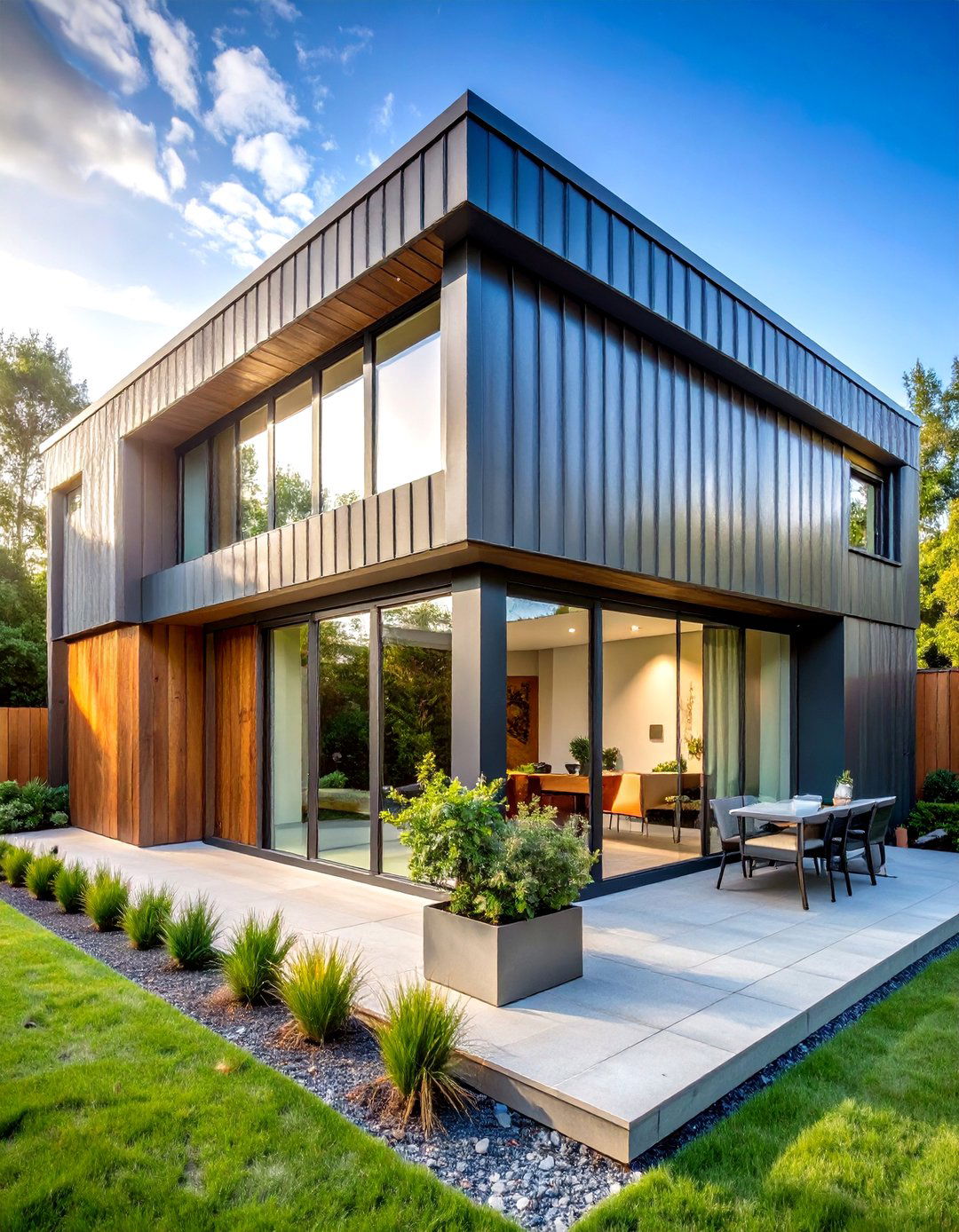 Industrial Corrugated Metal Exterior - 24 Exterior House Siding Ideas