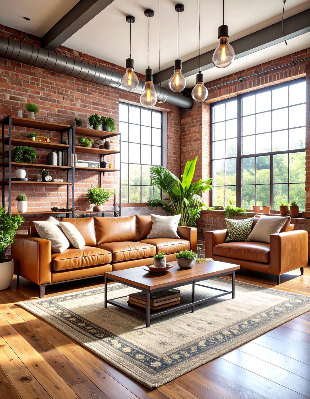 Industrial Cream Couch with Metal Accents - 24 Cream Couch Living Room Ideas