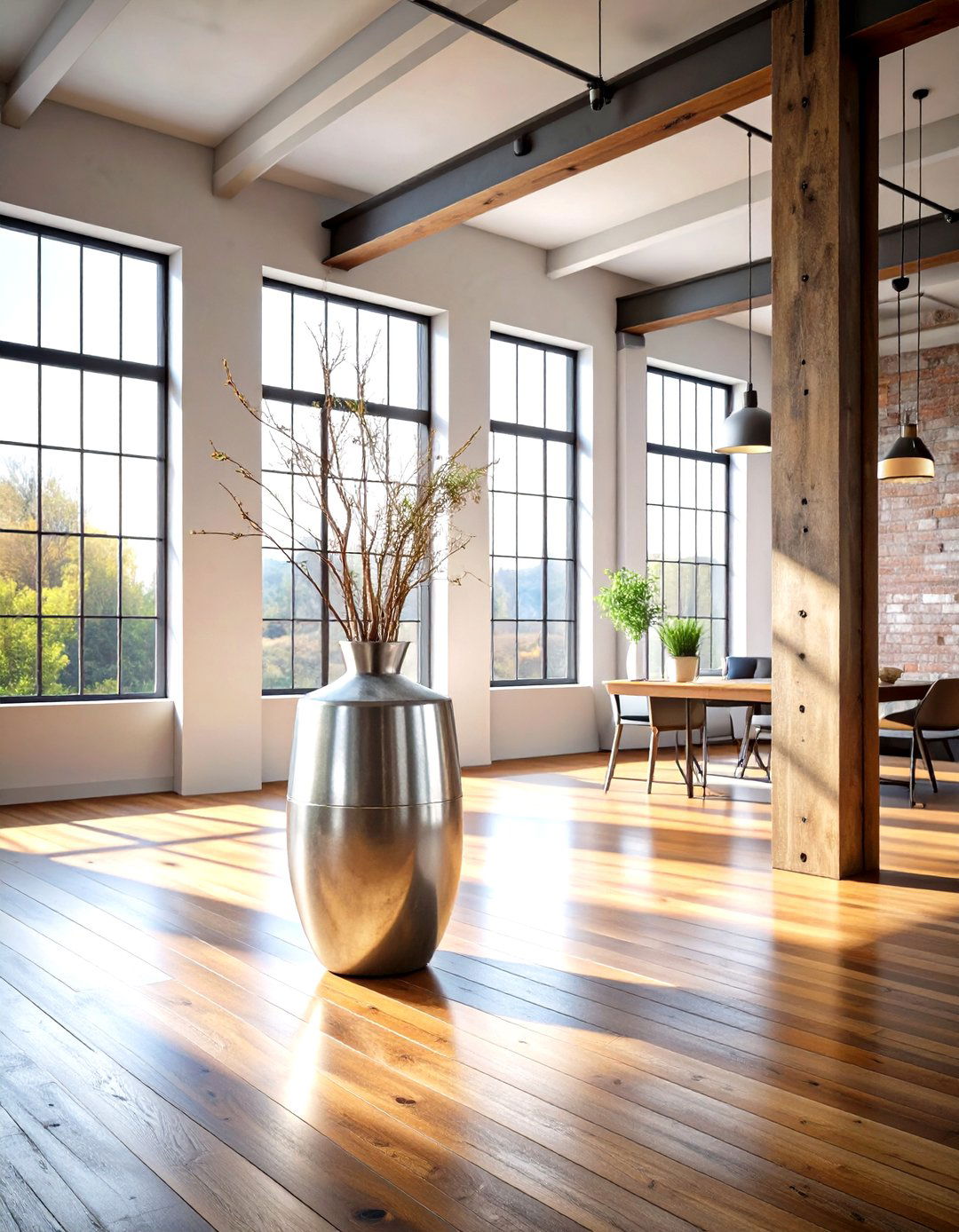 Industrial Floor Vase Design - 24 Large Floor Vase Decoration Ideas