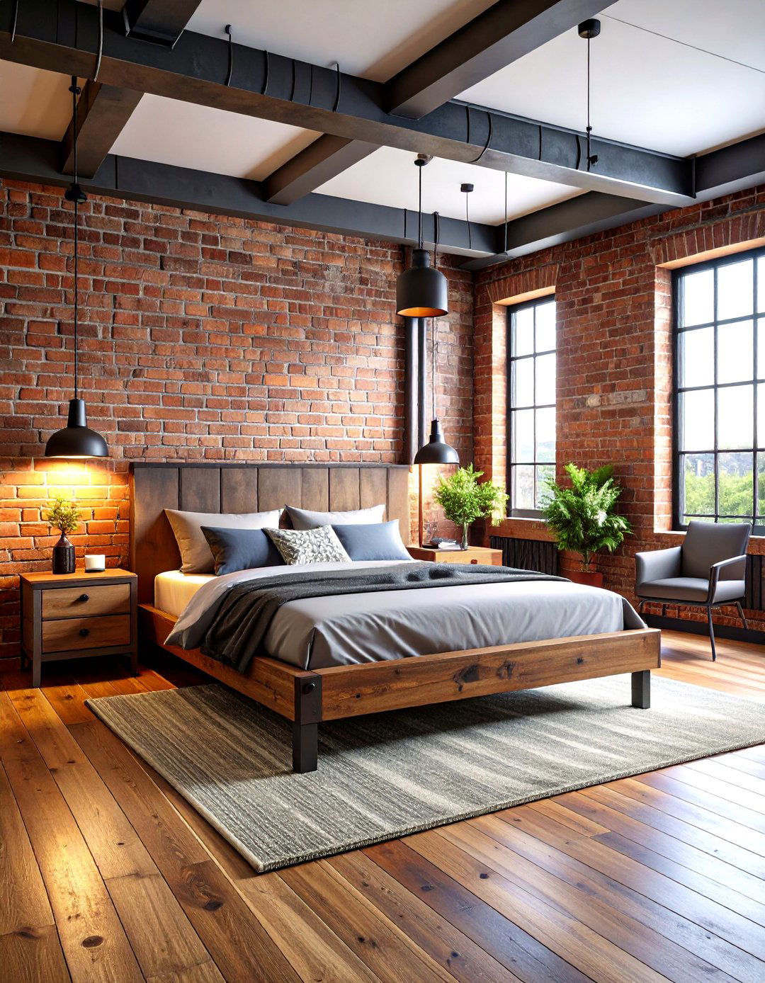 Industrial Gaming Bedroom with Metal Accents - 24 Gaming Bedroom Ideas
