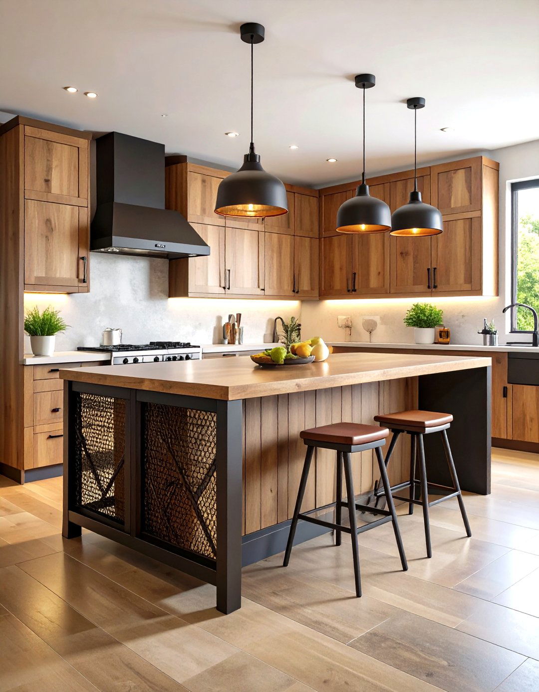 Industrial Kitchen Islands - 24 Industrial Decor Ideas