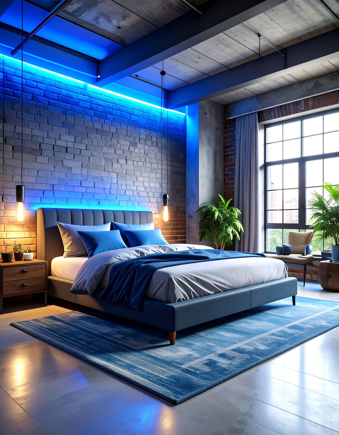 Industrial Loft Aesthetic - 24 Neon Bedroom Ideas