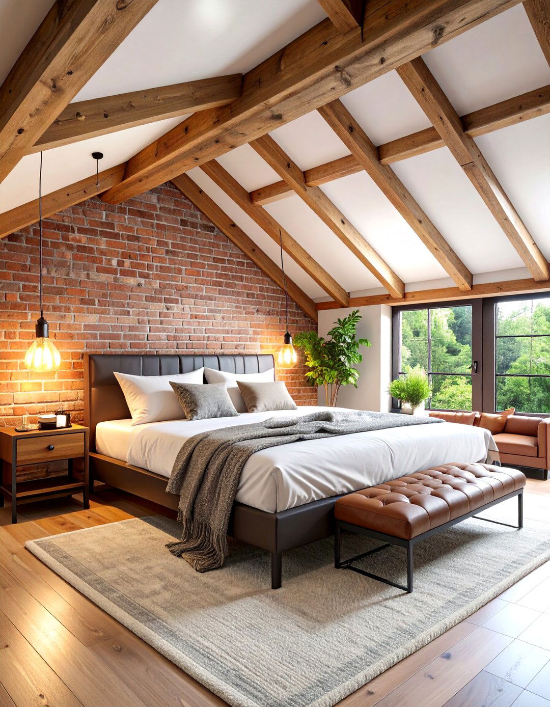 Industrial Loft Attic Bedroom - 24 Attic Bedroom Ideas