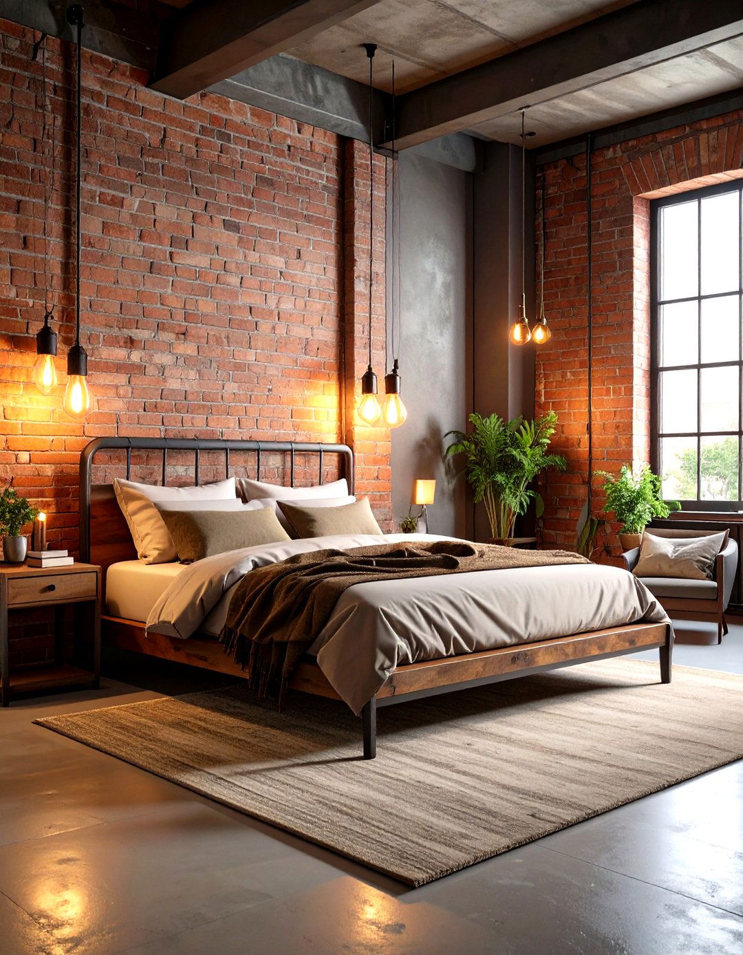 Industrial Loft Bedroom Design - 24 Men's Bedroom Ideas