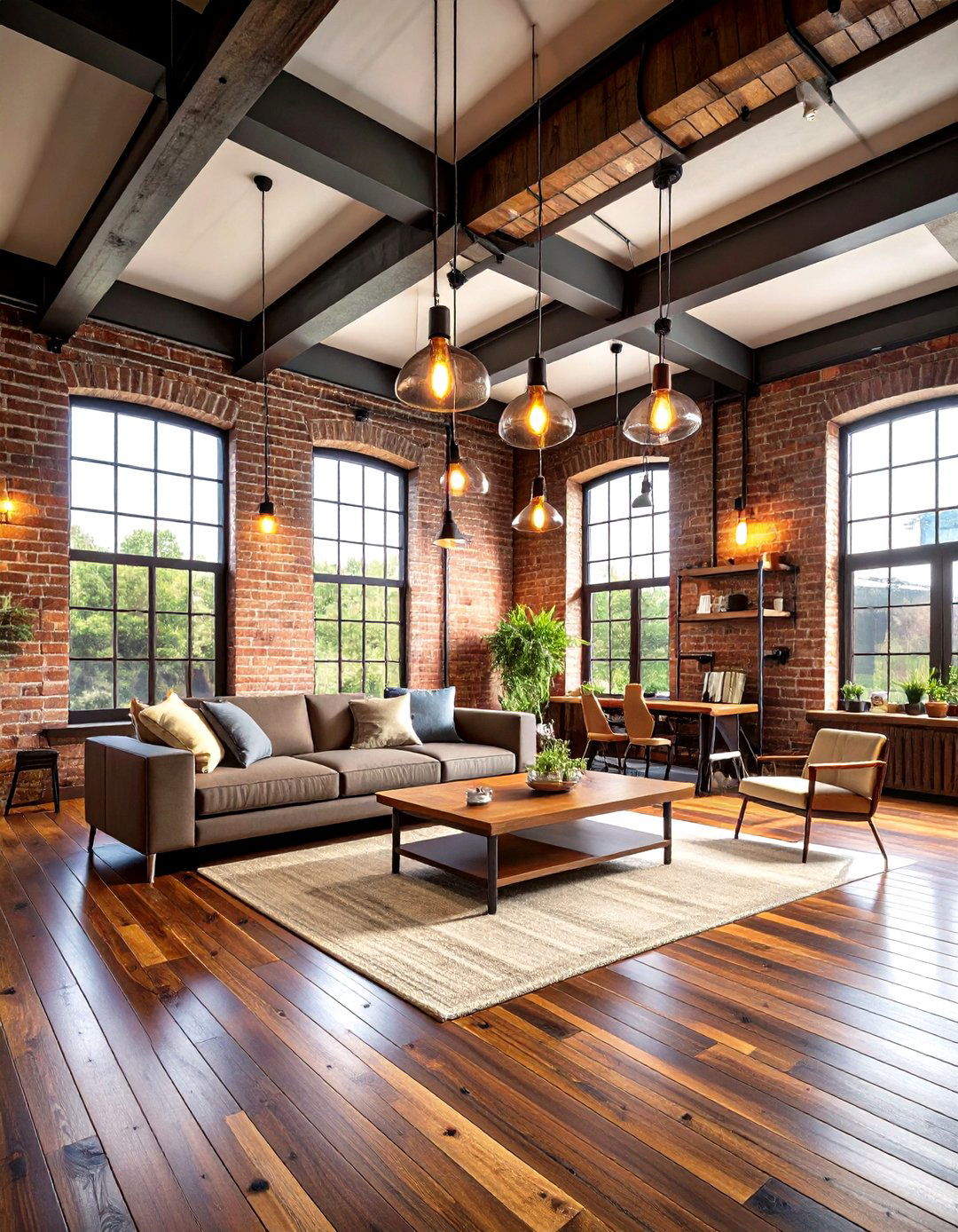 Industrial Loft Dark Walnut Plank - 24 Dark Walnut Floors for Rooms