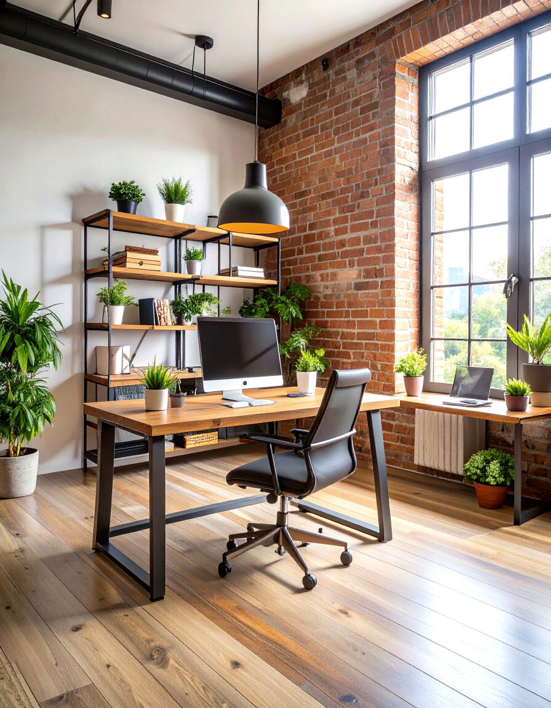 Industrial Loft Dual Workstation