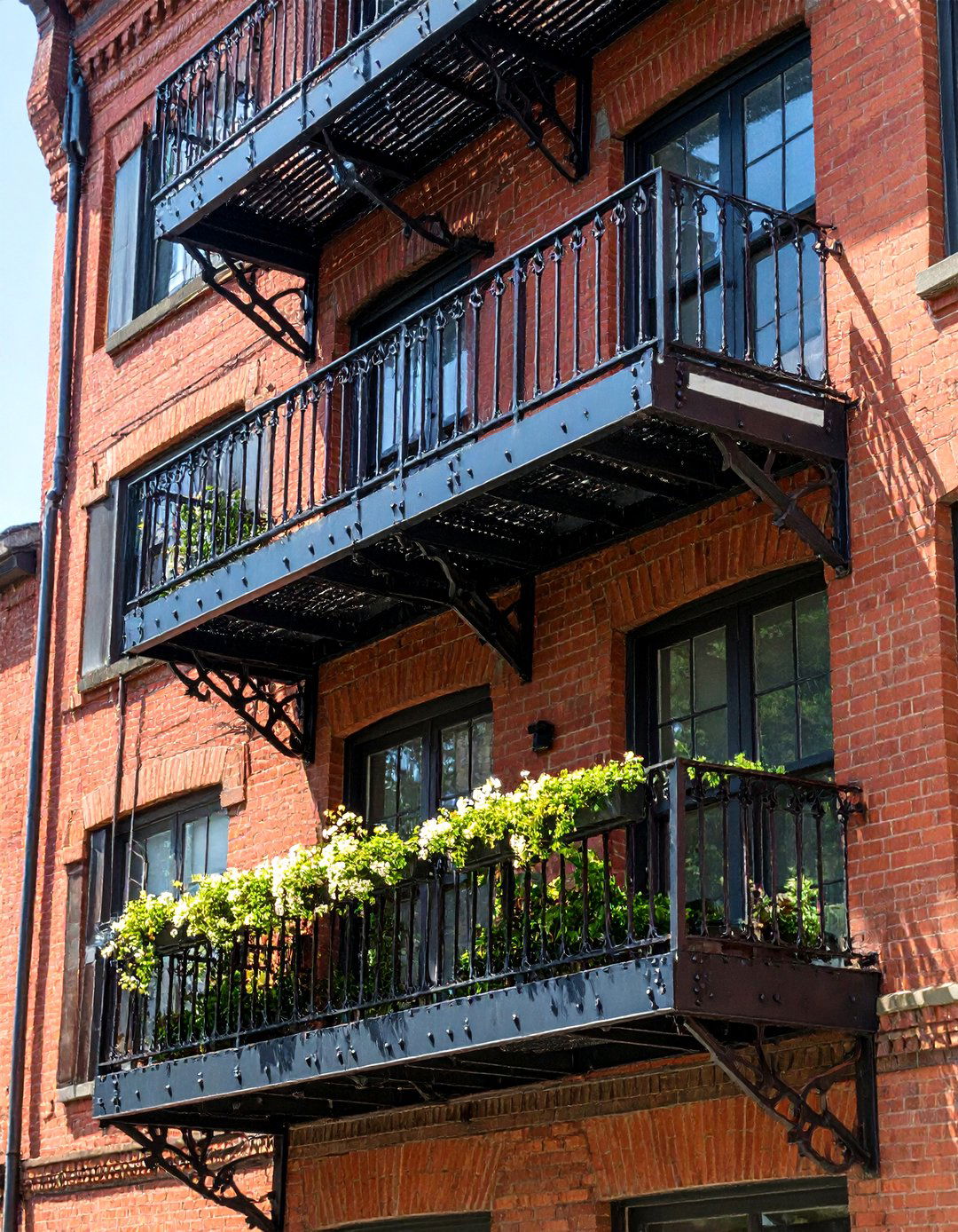 Industrial Loft French Balcony - 24 French Balcony Ideas
