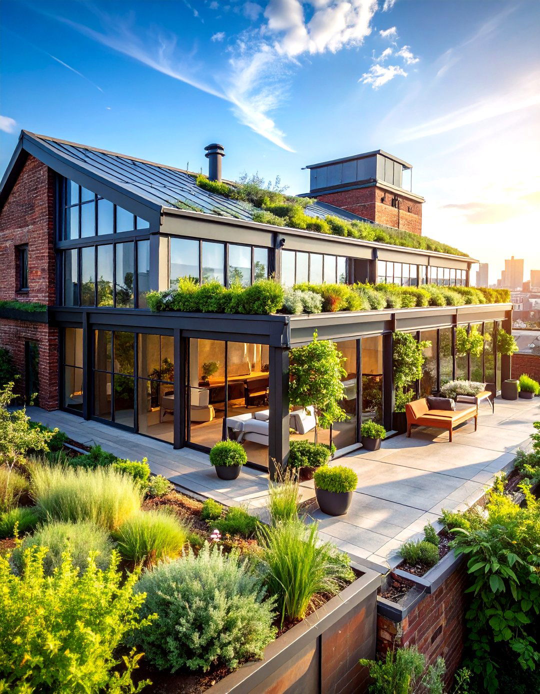 Industrial Loft Green Roof Conversions - 24 Houses With Green Roofs