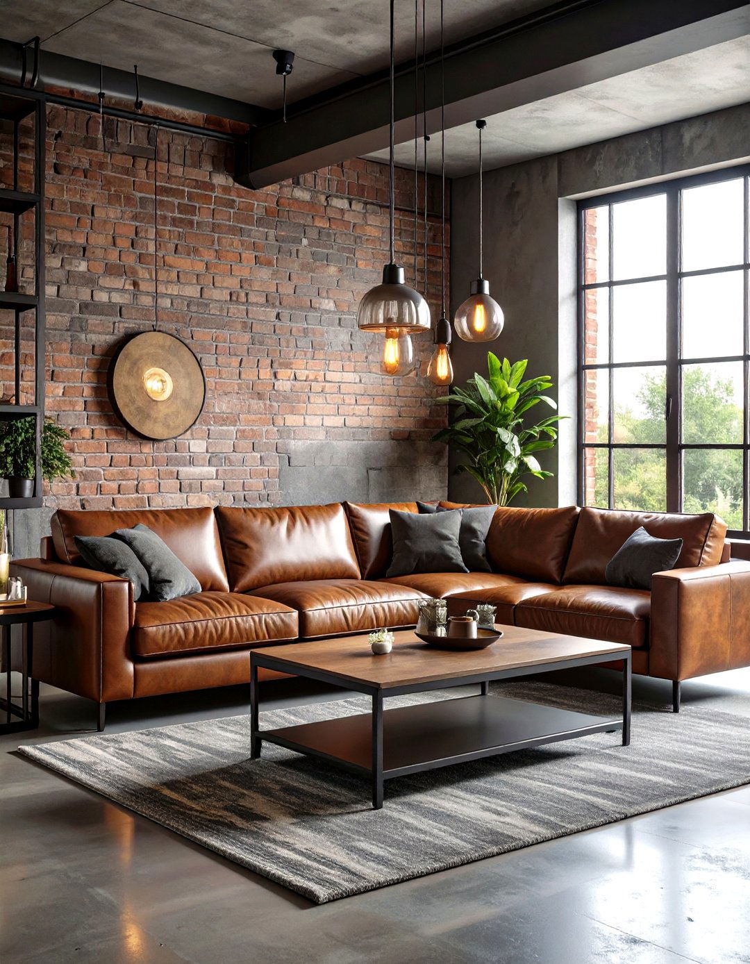 Industrial Loft Inspired Living Room - 24 Condo Living Room Ideas