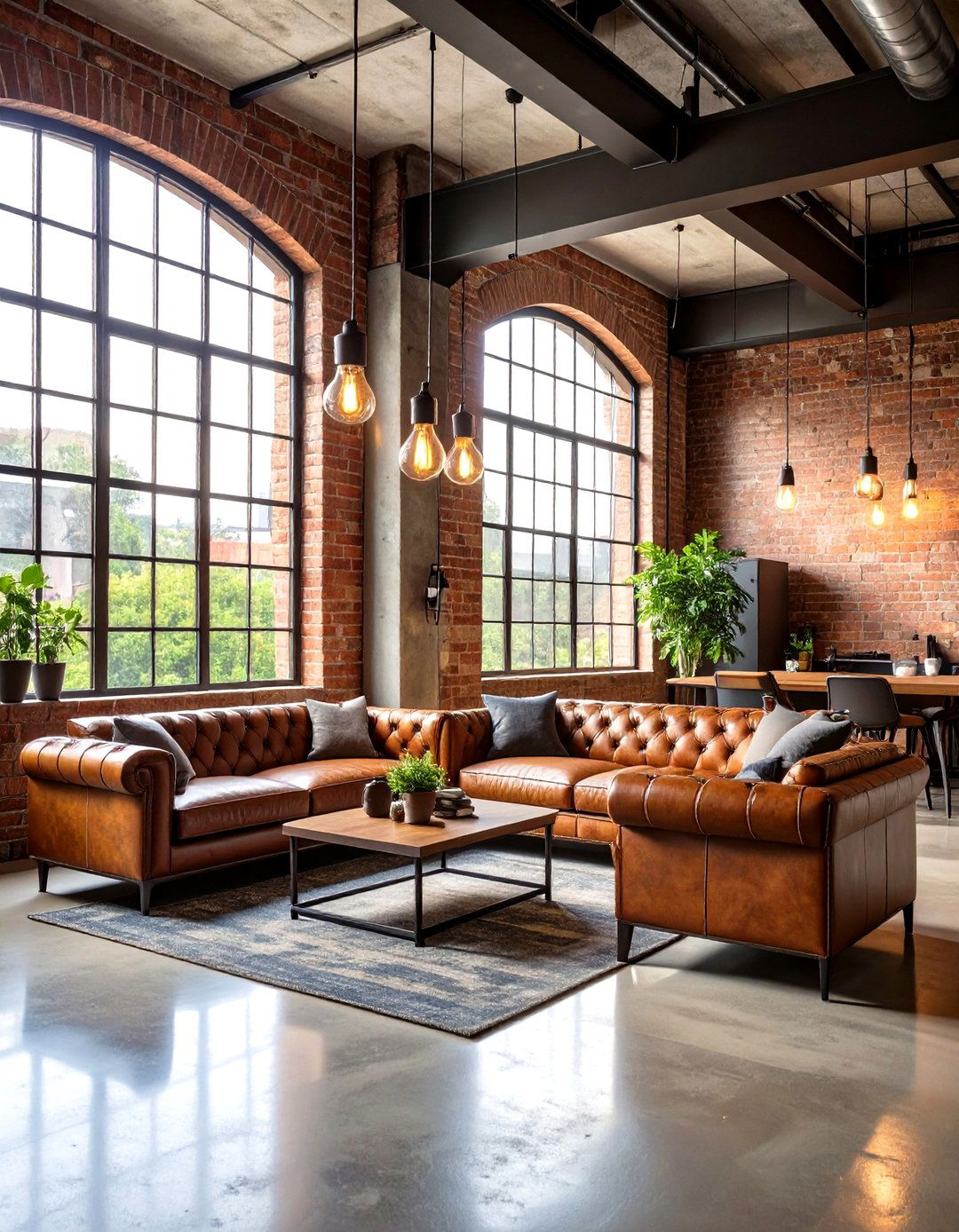 Industrial Loft Morning Space - 24 Morning Room Ideas