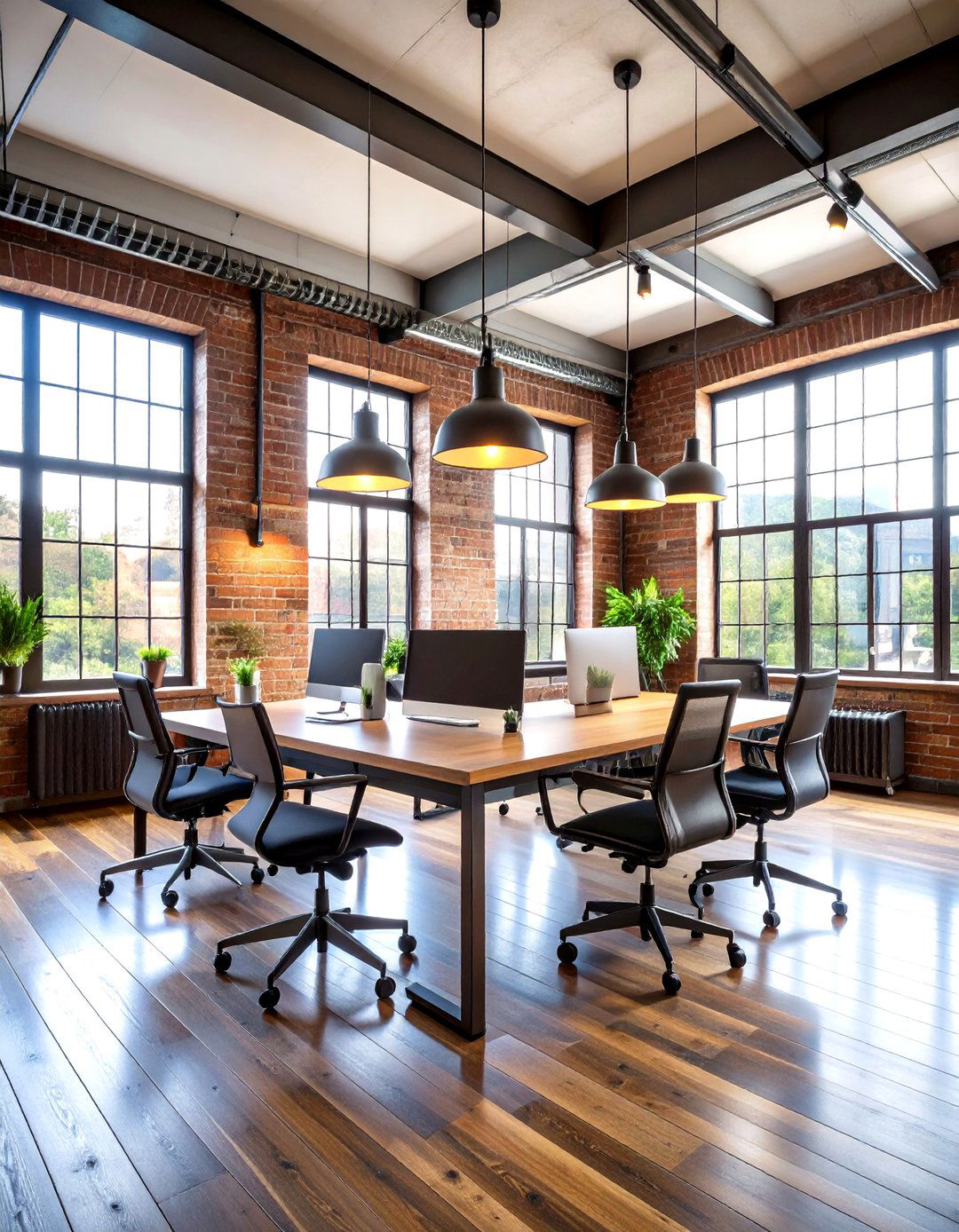Industrial Loft Office Style - 24 Modern Home Office Ideas