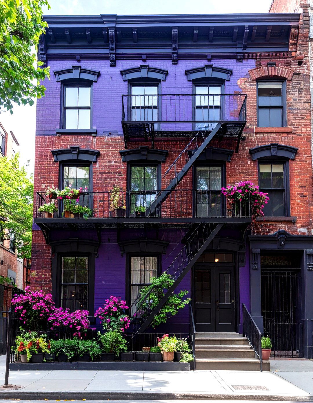 Industrial Loft Purple Conversion - 24 Purple House Exterior Ideas