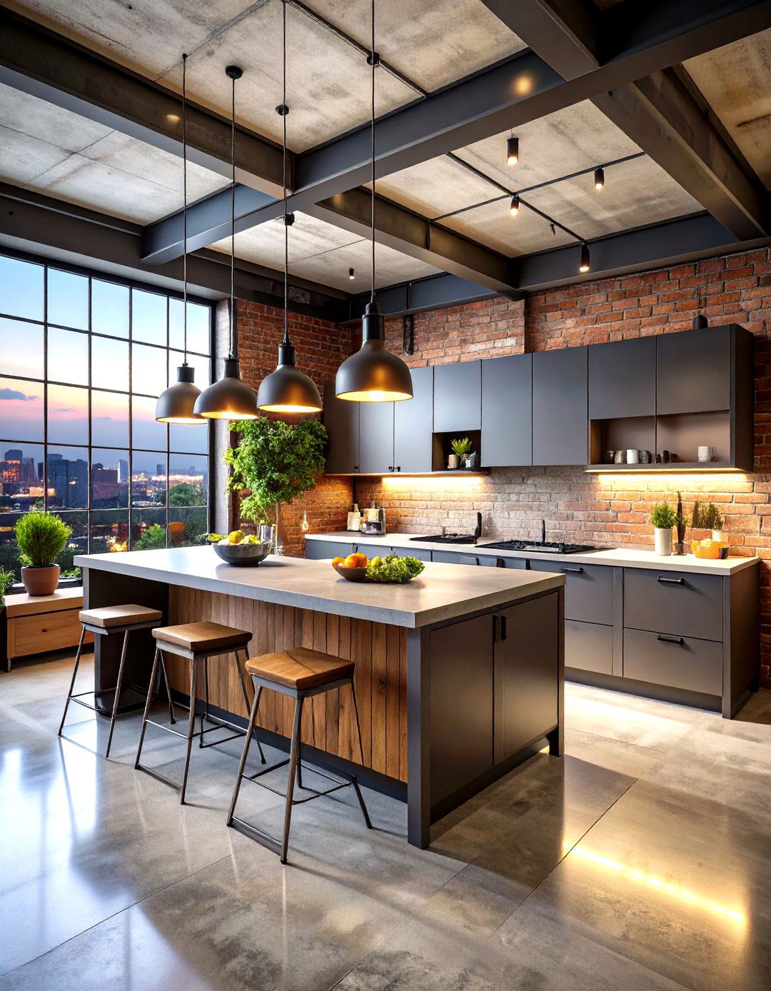 Industrial Loft Rooftop Kitchen Layout - 24 Rooftop Kitchen Ideas
