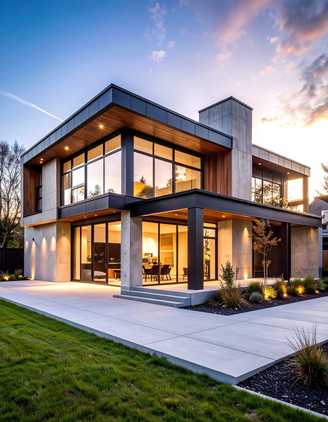 Industrial Loft Style Adaptation - 24 beige and black house exterior ideas