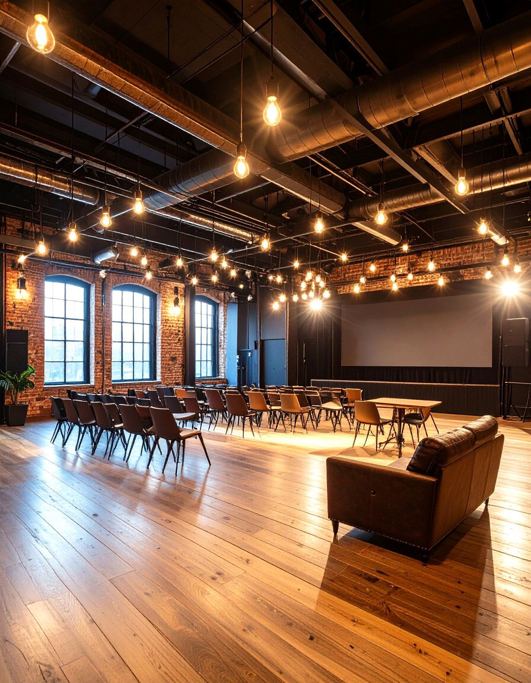 Industrial Loft Theater Design - 24 Home Theater Ideas