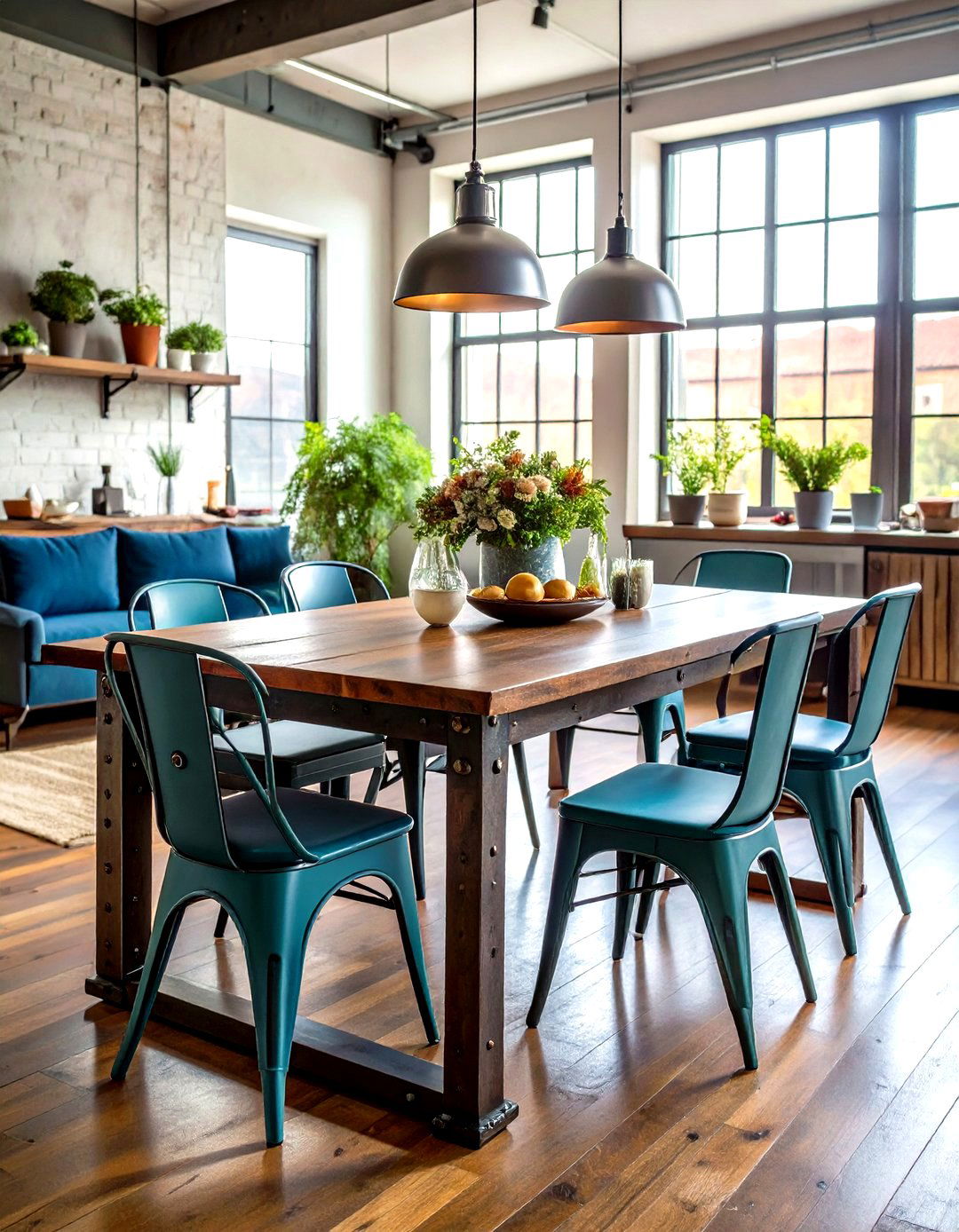 Industrial Metal Dining Tables - 24 Table Design Ideas
