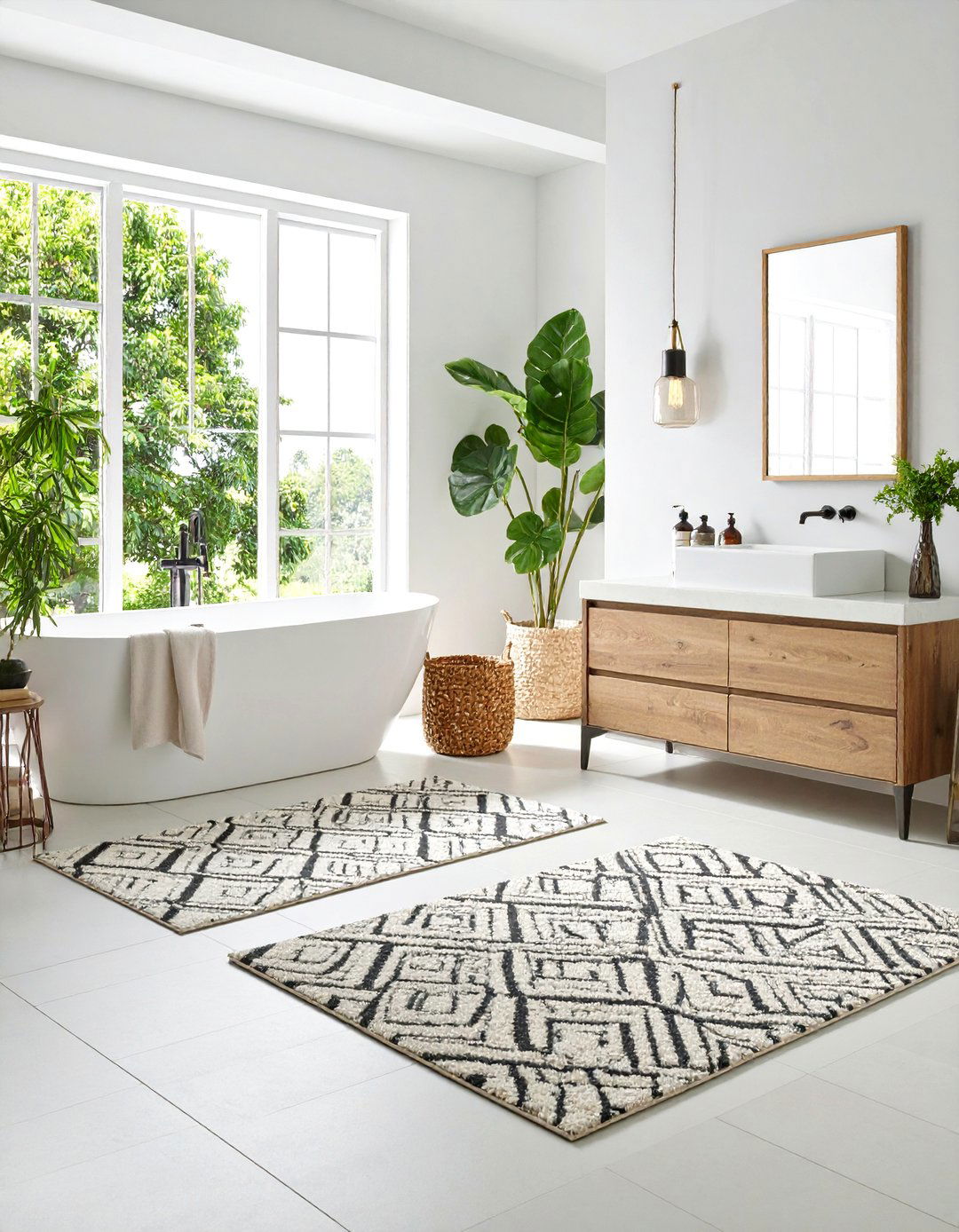 Industrial Modern Bathroom Rugs - 24 Bathroom Rug Ideas