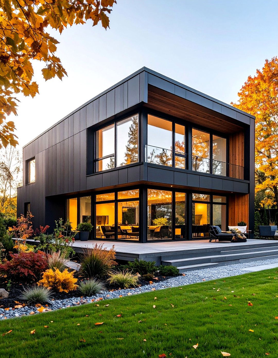 Industrial Modern Black Exterior - 24 black siding house ideas