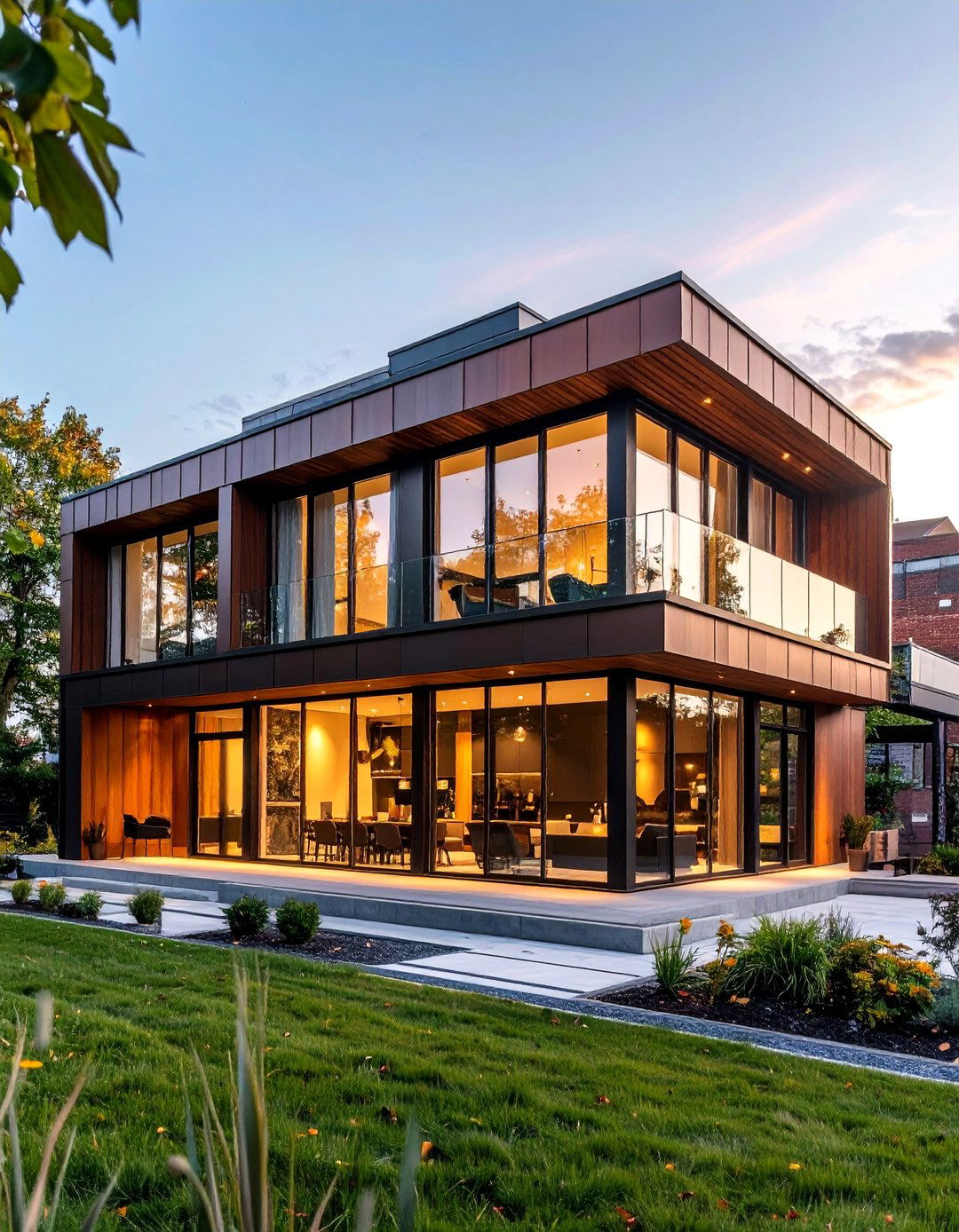 Industrial Modern Brown Panels - 24 Chocolate Brown House Exterior Design Ideas