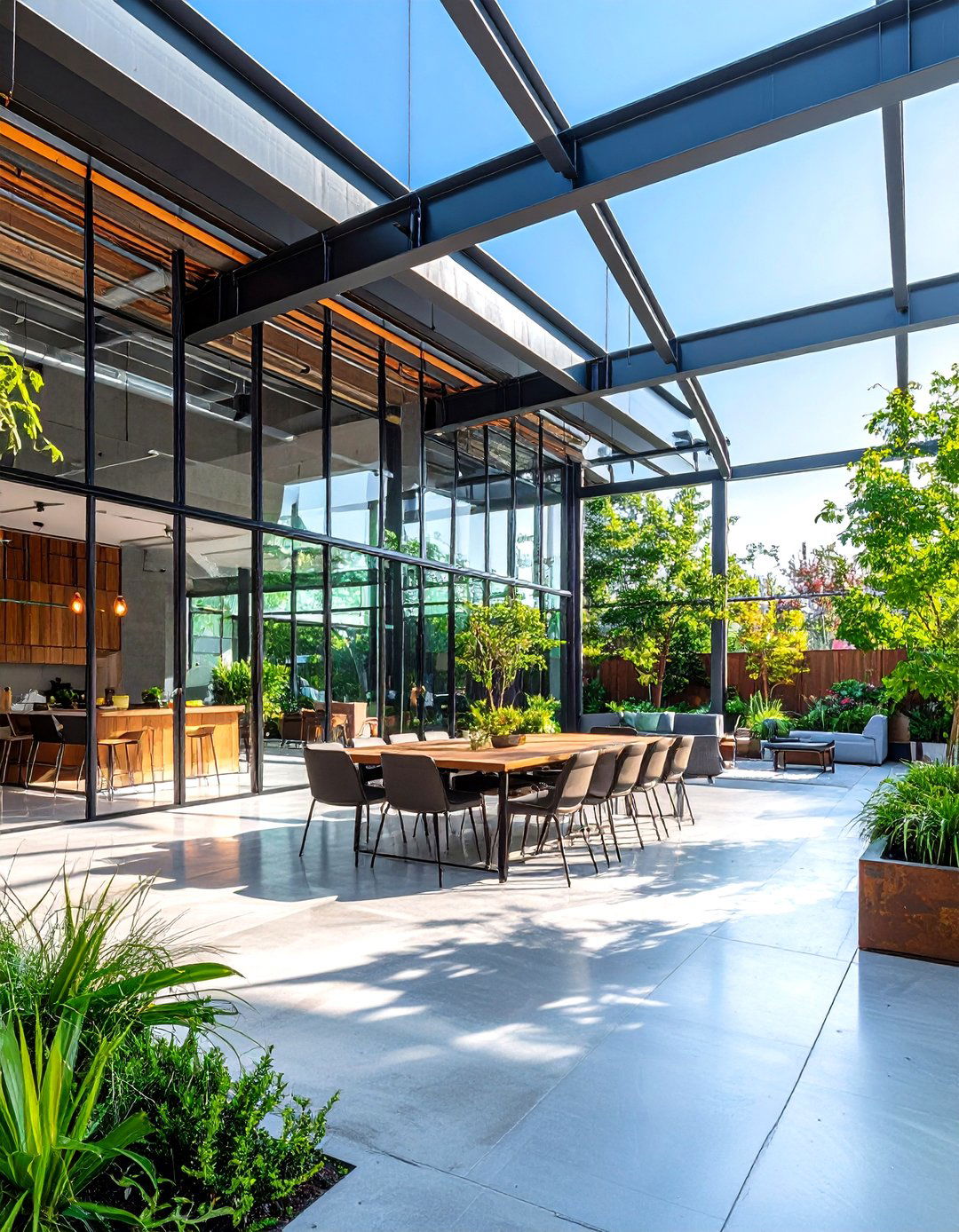 Industrial Modern Design - 24 Attached Covered Patio Ideas