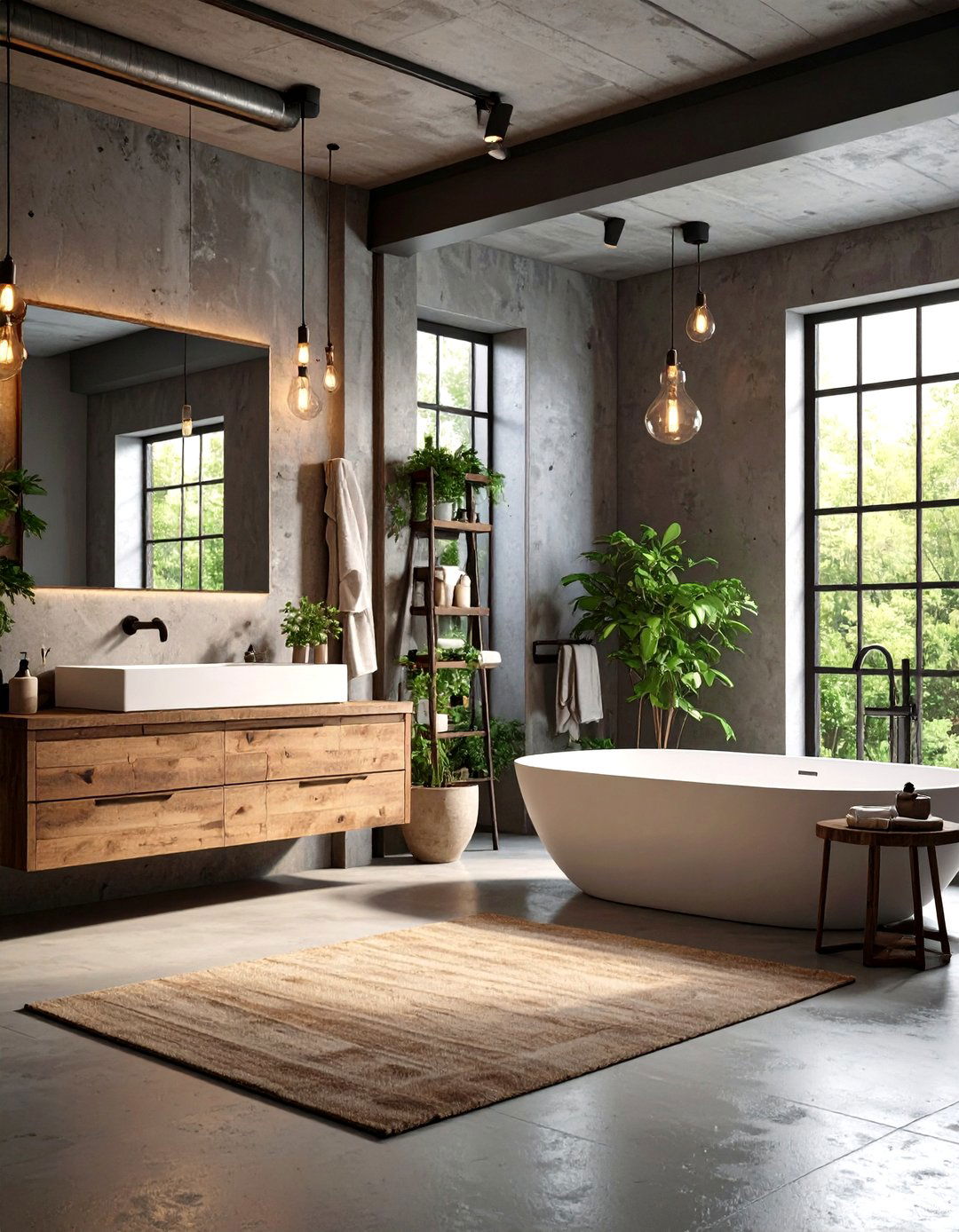 Industrial Modern Fusion - 24 Family Bathroom Ideas