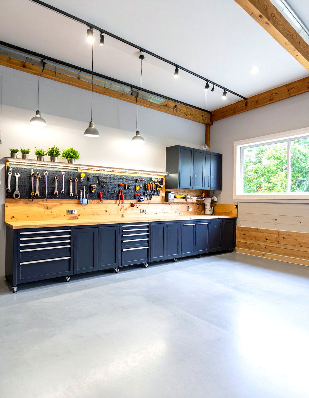 Industrial Modern Garage Storage - 24 Garage Decor Ideas