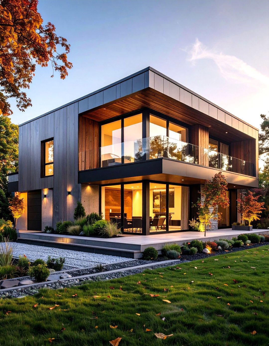 Industrial Modern Loft Style - 24 houses with black roofs