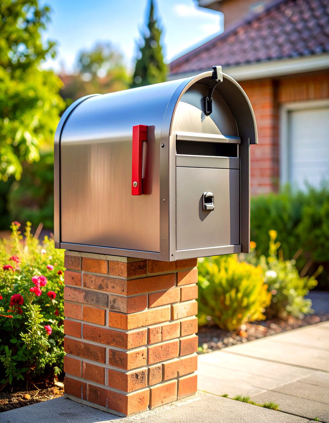 Industrial Modern Metal Brick Fusion - 24 Brick Mailbox Ideas