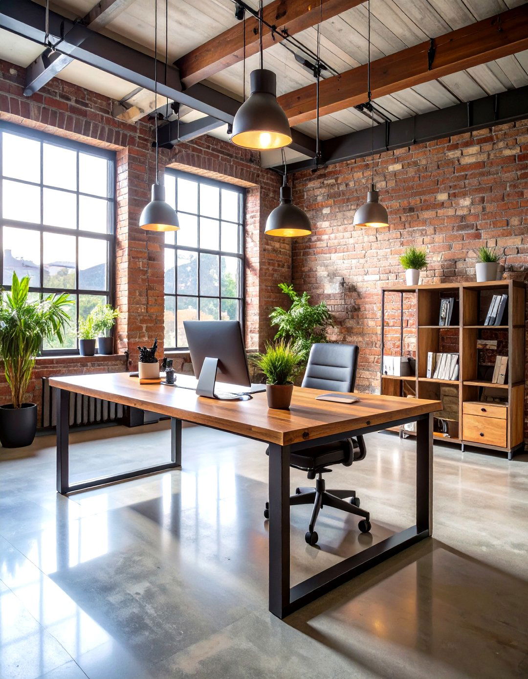 Industrial Modern Office - 24 Home Office Ideas for Him