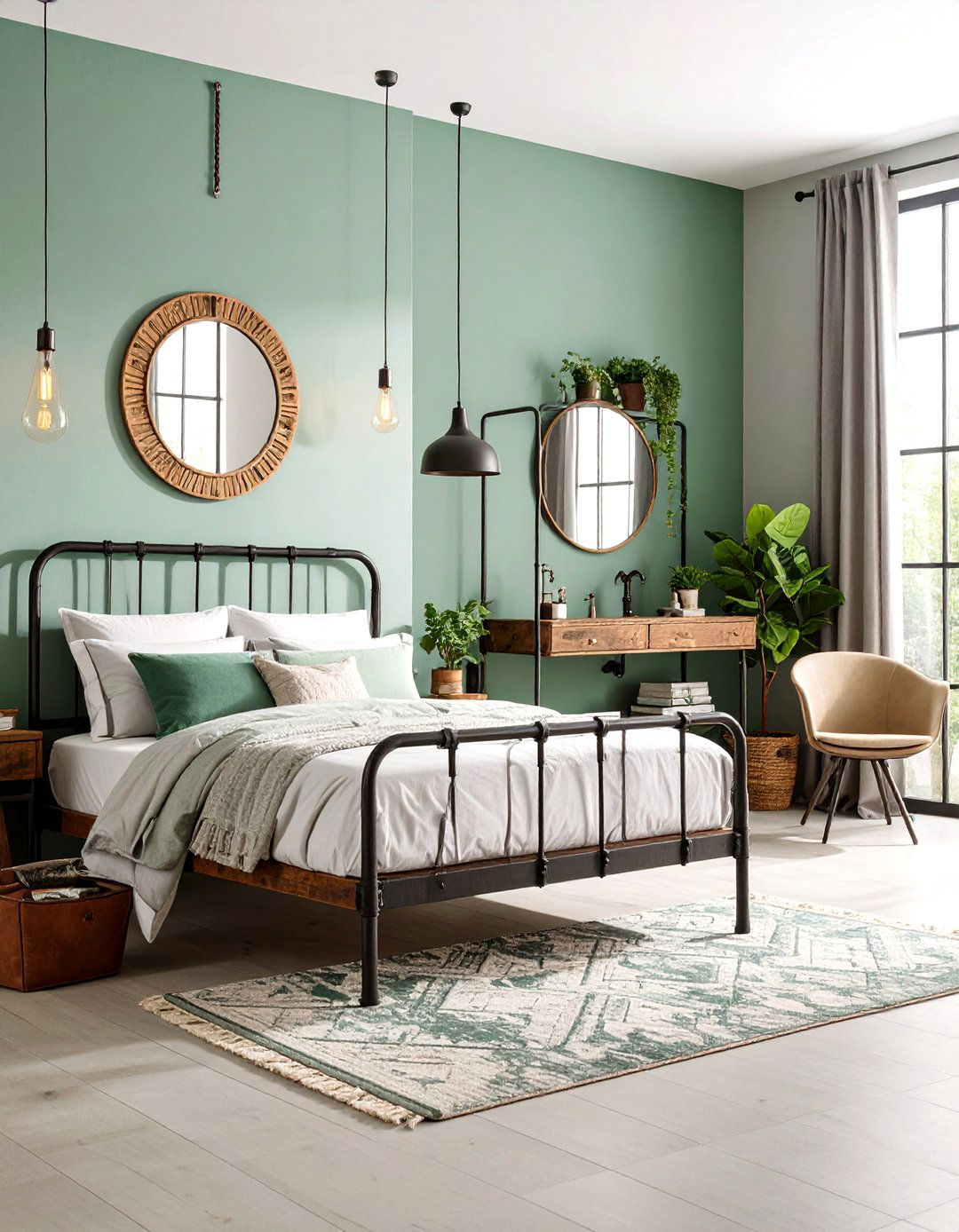 Industrial Modern Vanity Style - 24 Vanity Room Ideas