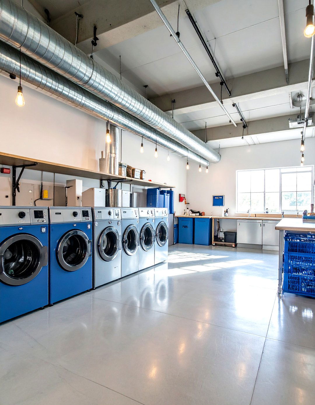 Industrial Modern Workshop - 24 Modern Laundry Room Ideas