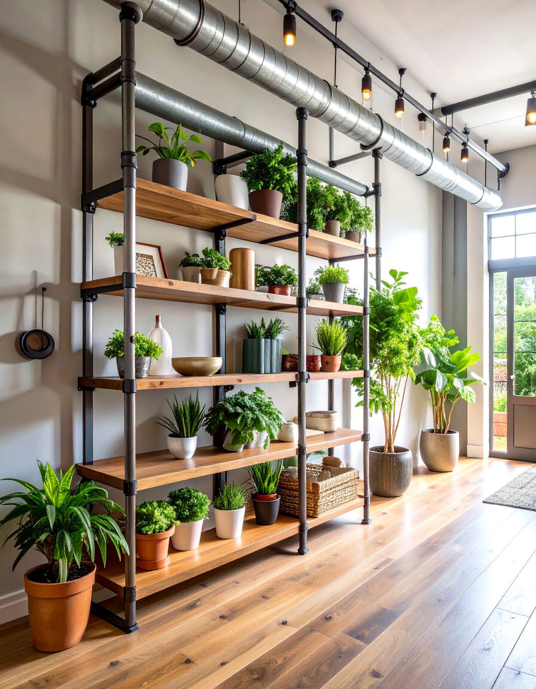 Industrial Pipe and Metal Features - 24 Entryway Wall Ideas