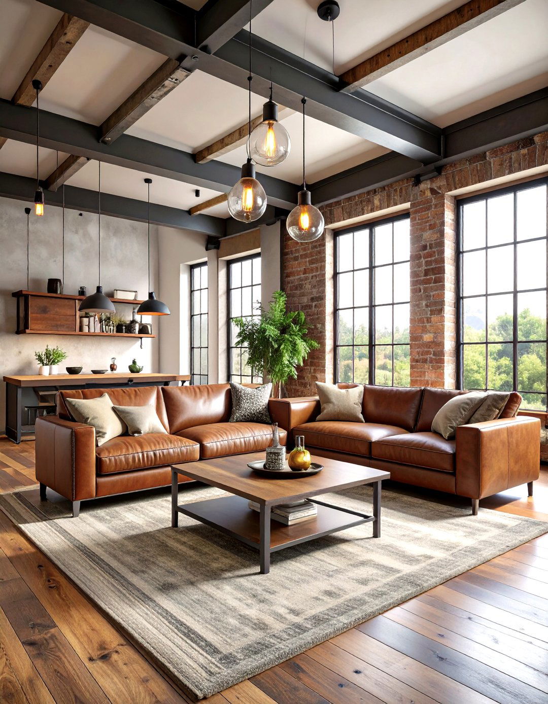 Industrial Rustic Hybrid Living Space - 24 Mens Living Room Ideas