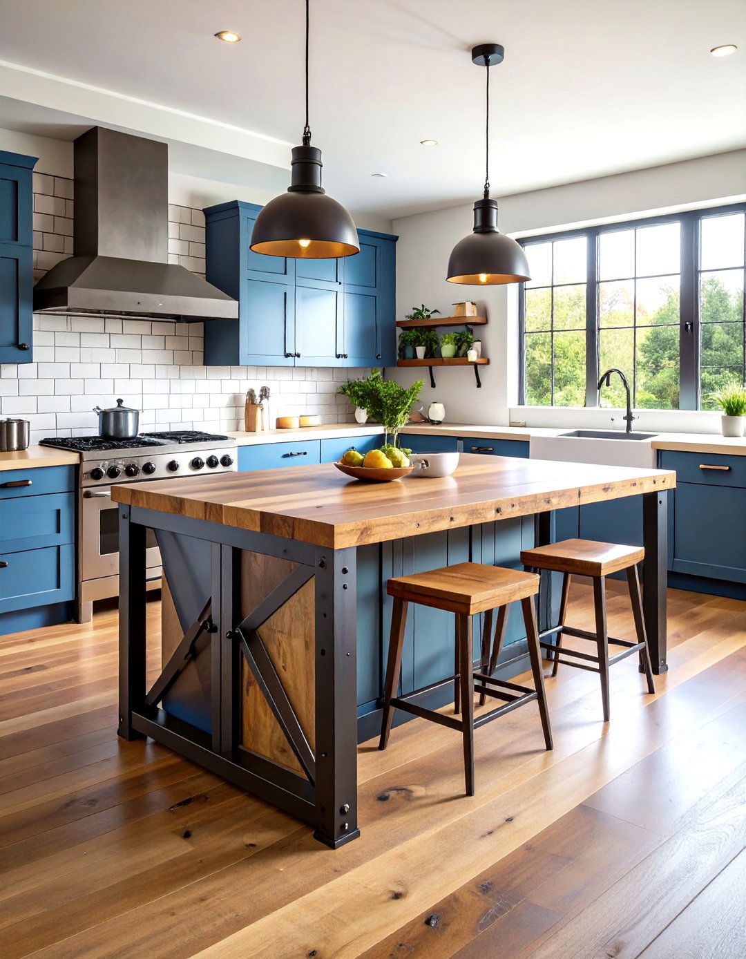 Industrial Rustic Kitchen Island - 24 Rustic Kitchen Island Ideas
