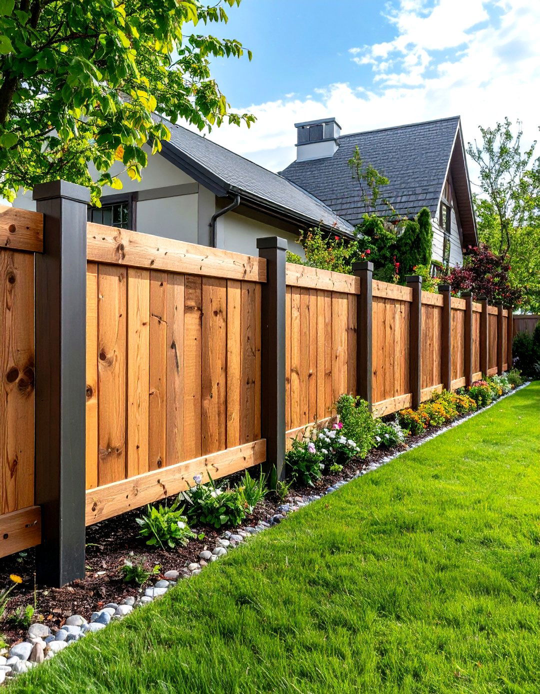 Industrial Rustic Reclaimed Wood Steel Frame - 24 Metal and Wood Fence