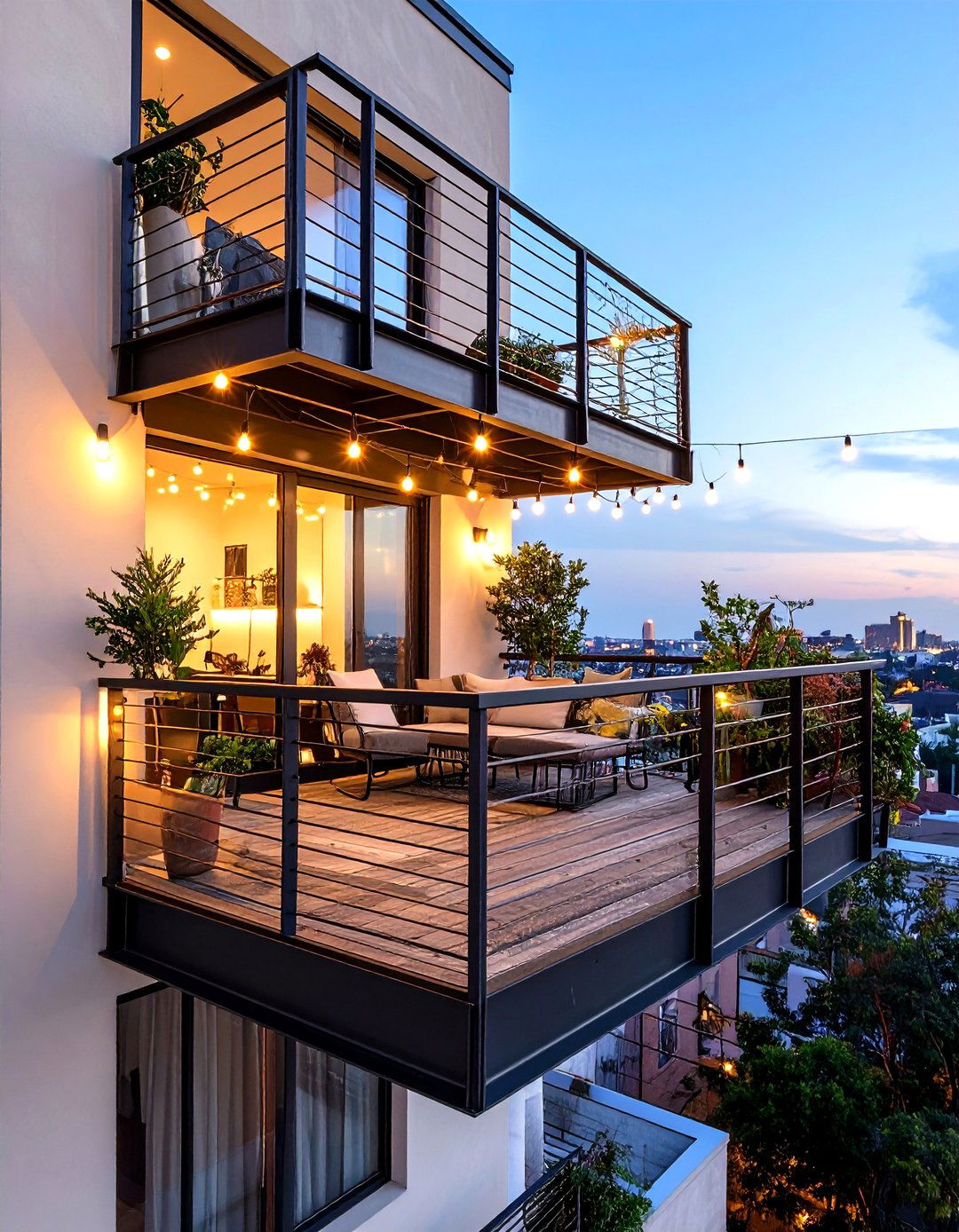 Industrial Steel Frame Cantilever Balcony - 24 Cantilever Balcony Ideas