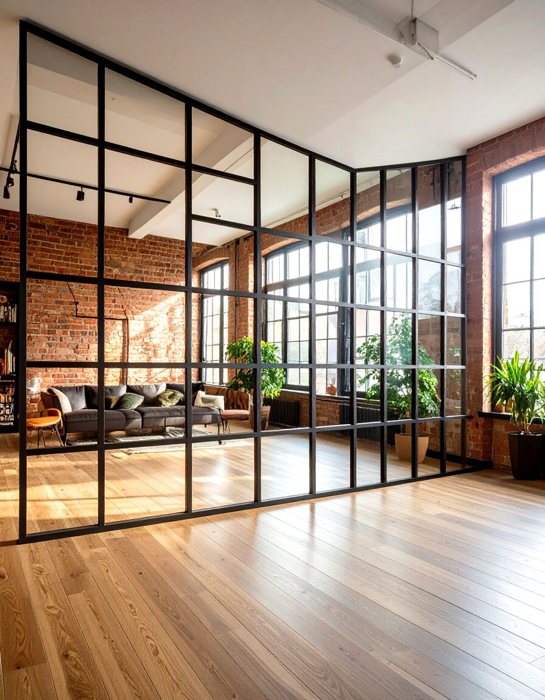 Industrial Steel Frame Panels - 24 Room Divider Ideas