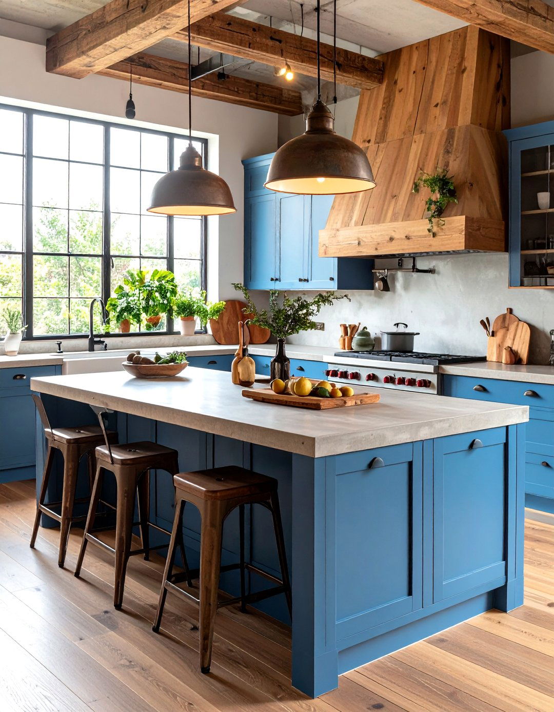 Industrial Style Concrete Countertops - 24 Concrete Countertop Ideas