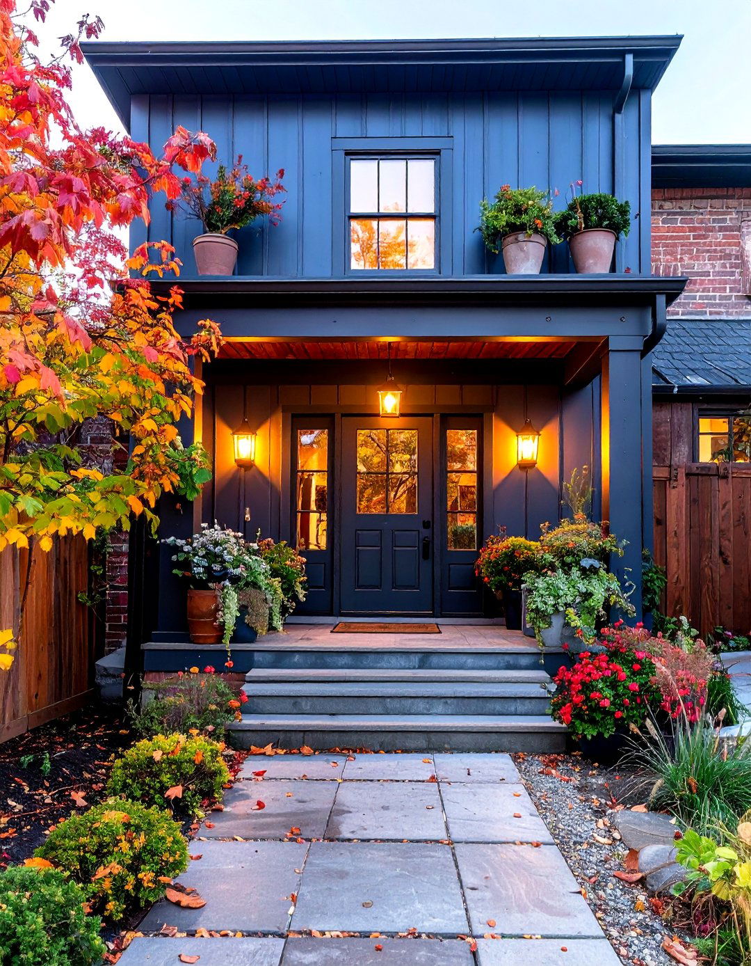 Industrial Style Dark Shiplap Accent - 24 Shiplap Wall Entryway Ideas