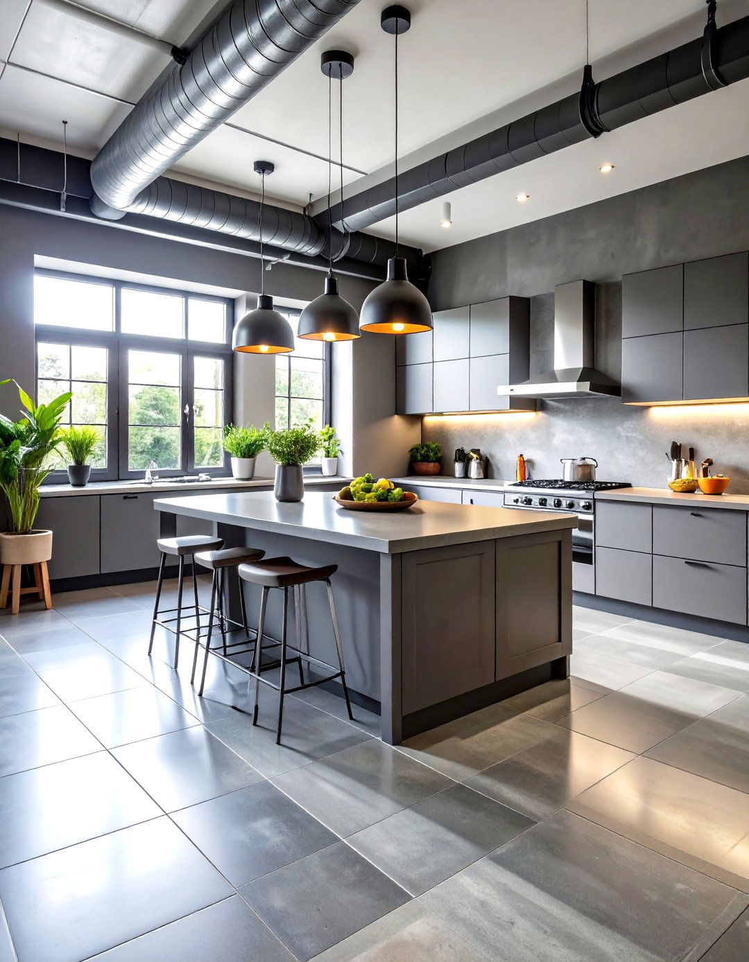 Industrial Style Kitchen Floor Tiles - 24 Kitchen Floor Tile Ideas