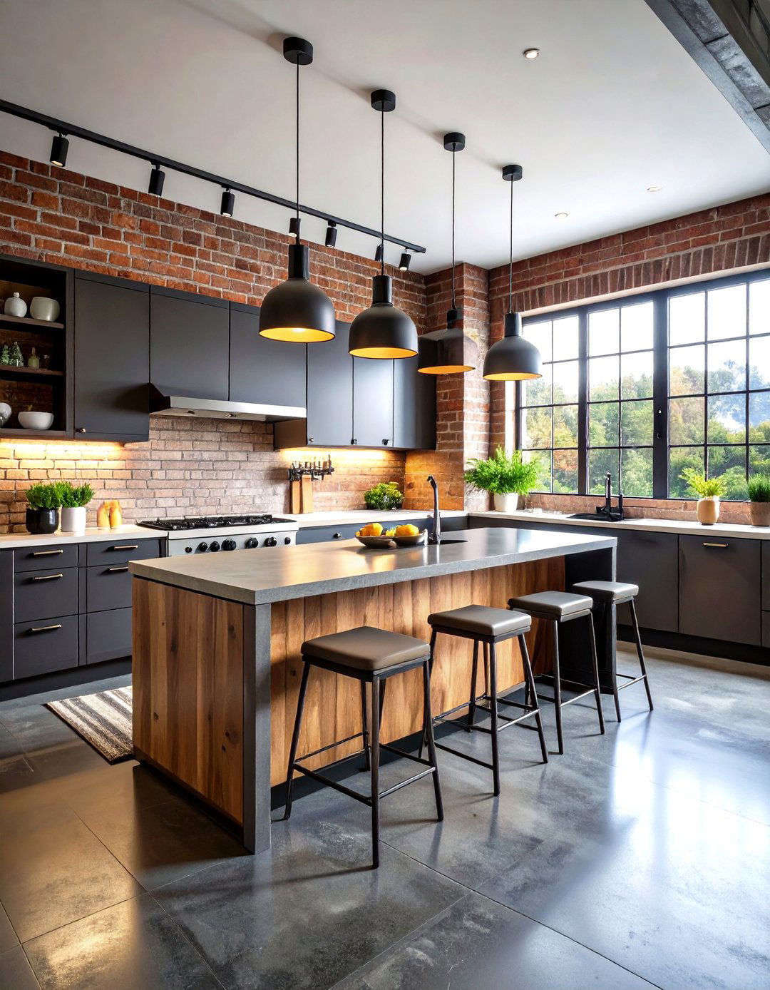 Industrial Style Kitchen Slate Flooring - 24 Kitchens With Slate Floors