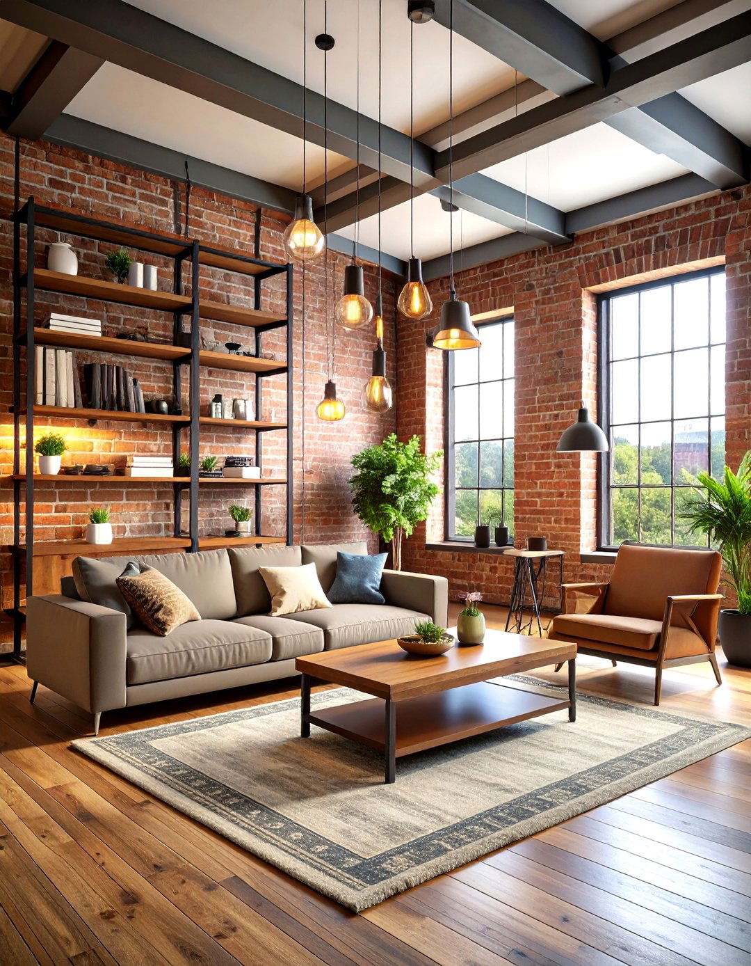 Industrial Style Media Wall - 24 Media Wall Ideas