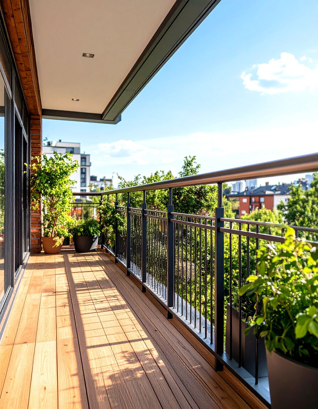 Industrial Style Metal Balcony Railings - 24 Balcony Railing Design Ideas