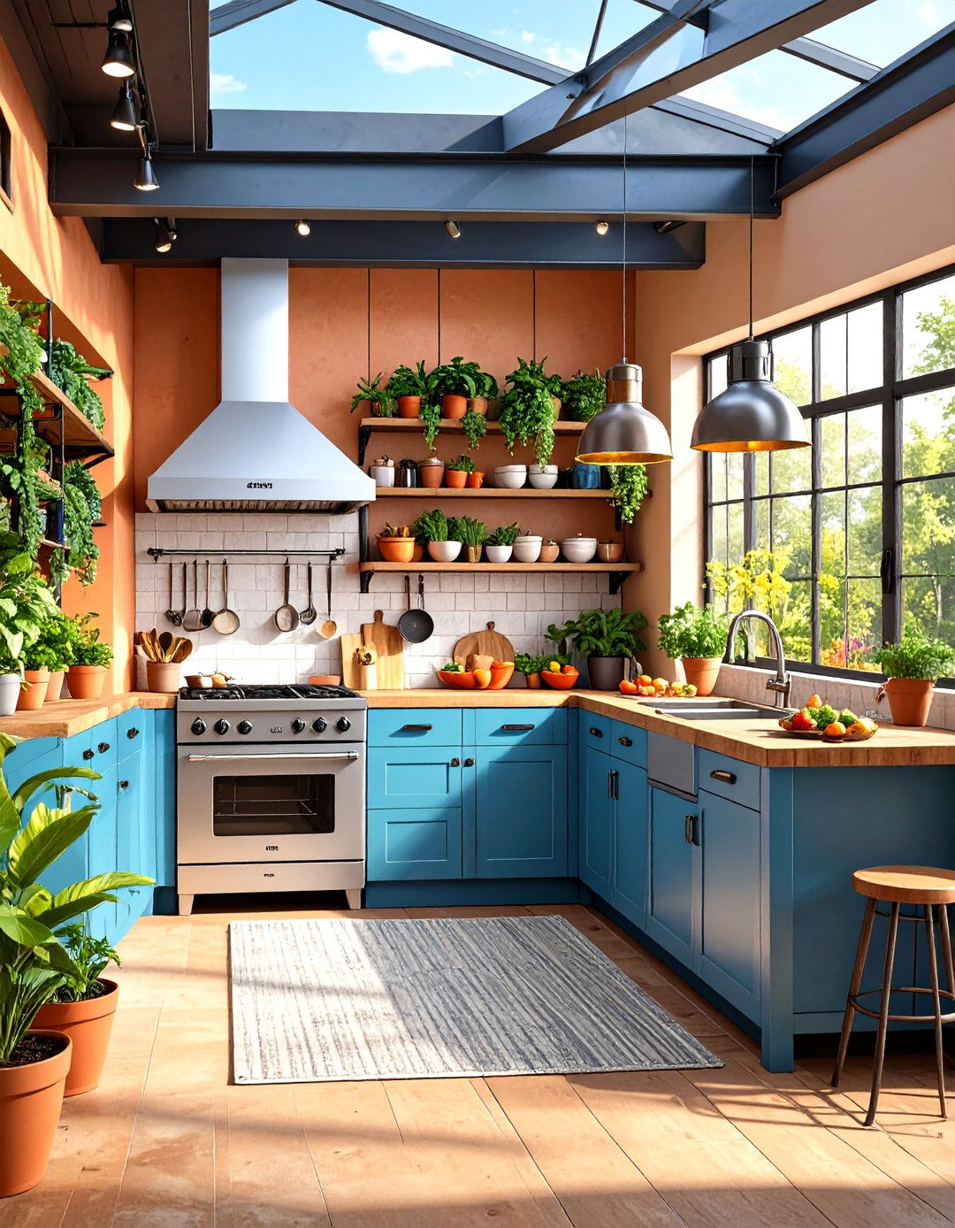 Industrial Style Metal Frame Mud Kitchen with Urban Flair - 24 Mud Kitchen Ideas