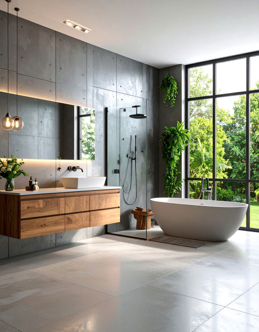 Industrial Style Metal Wall Panels - 24 Bathroom Wall Paneling Ideas
