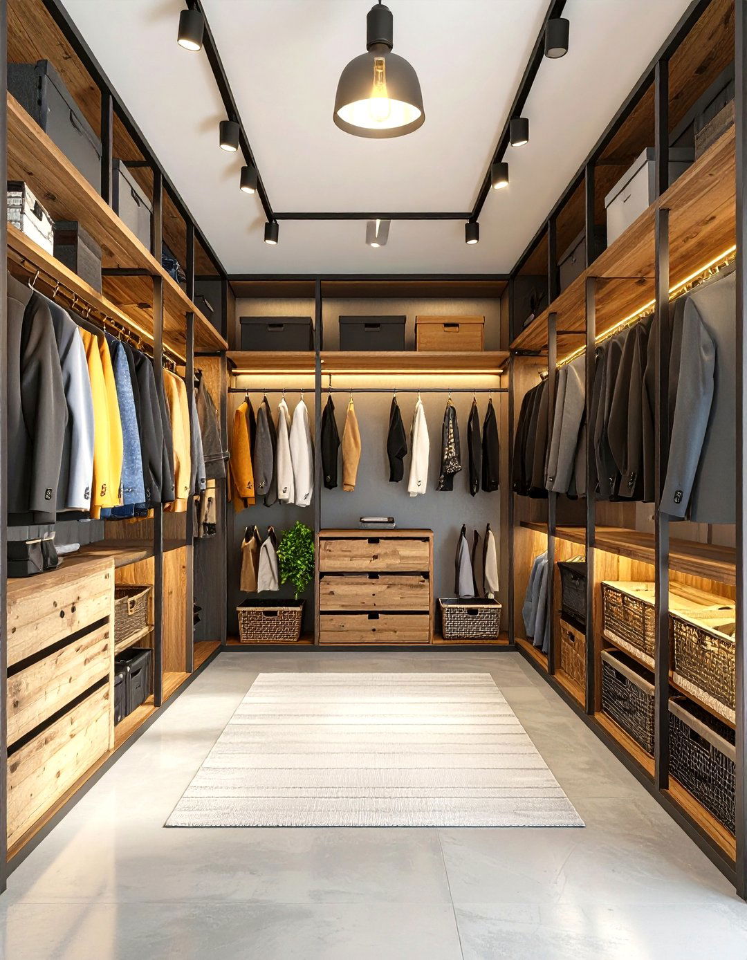 Industrial Style Walk in Closet - 24 Walk in Closet Ideas