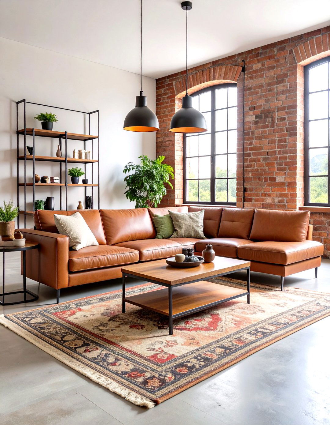 Industrial Taupe Living Room with Urban Elements - 24 Taupe Living Room Ideas