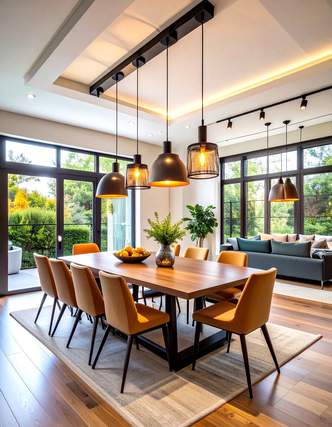 Industrial Track Lighting Systems - 24 Industrial Dining Room Ideas
